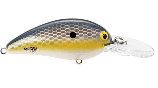 BOMBER MODEL A 2 1/8 3/8OZ B06ASPP IN BEAUTIFUL SPECKLED PERCH COLOR