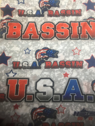 USA BASSIN Logo & Stars Hoo-rag